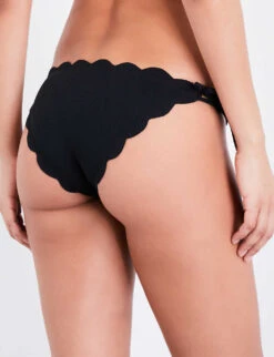 Marysia Mott Scalloped Bikini Bottoms -Whistles Clothing Shop 186 3004602 SB077 BLACK ALT02