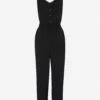 Whistles Quinn Sleeveless V-neck Woven Jumpsuit