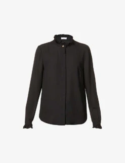 CLAUDIE PIERLOT Colombine Frilled-trim Crepe Shirt