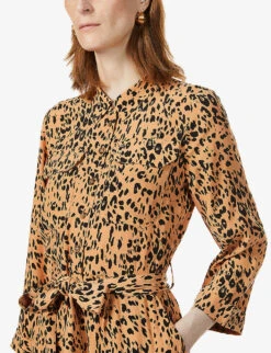 Whistles Animal-print Woven Jumpsuit -Whistles Clothing Shop R03676904 MULTICOLOUR ALT03