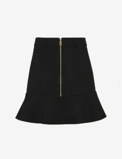 Whistles Peplum High-waist Stretch-woven Mini Skirt