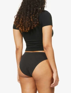 Round-neck Cotton-jersey T-shirt -Whistles Clothing Shop R03735136 SOOT ALT03