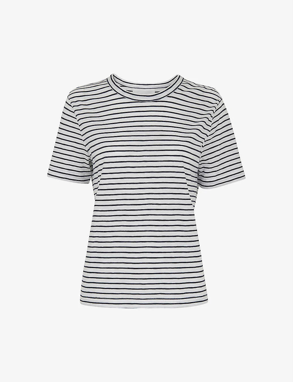 Whistles Emily Ultimate Striped Cotton T-shirt 1 Whistles Emily Ultimate Striped Cotton T-shirt