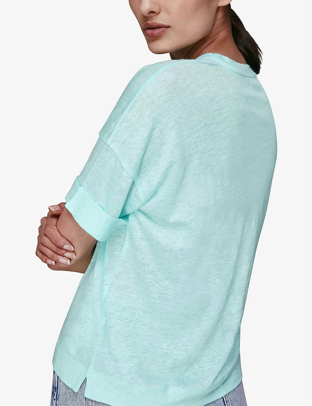 Whistles Patch-pocket Relaxed-fit Linen T-shirt 3 Whistles Patch-pocket Relaxed-fit Linen T-shirt - Image 3