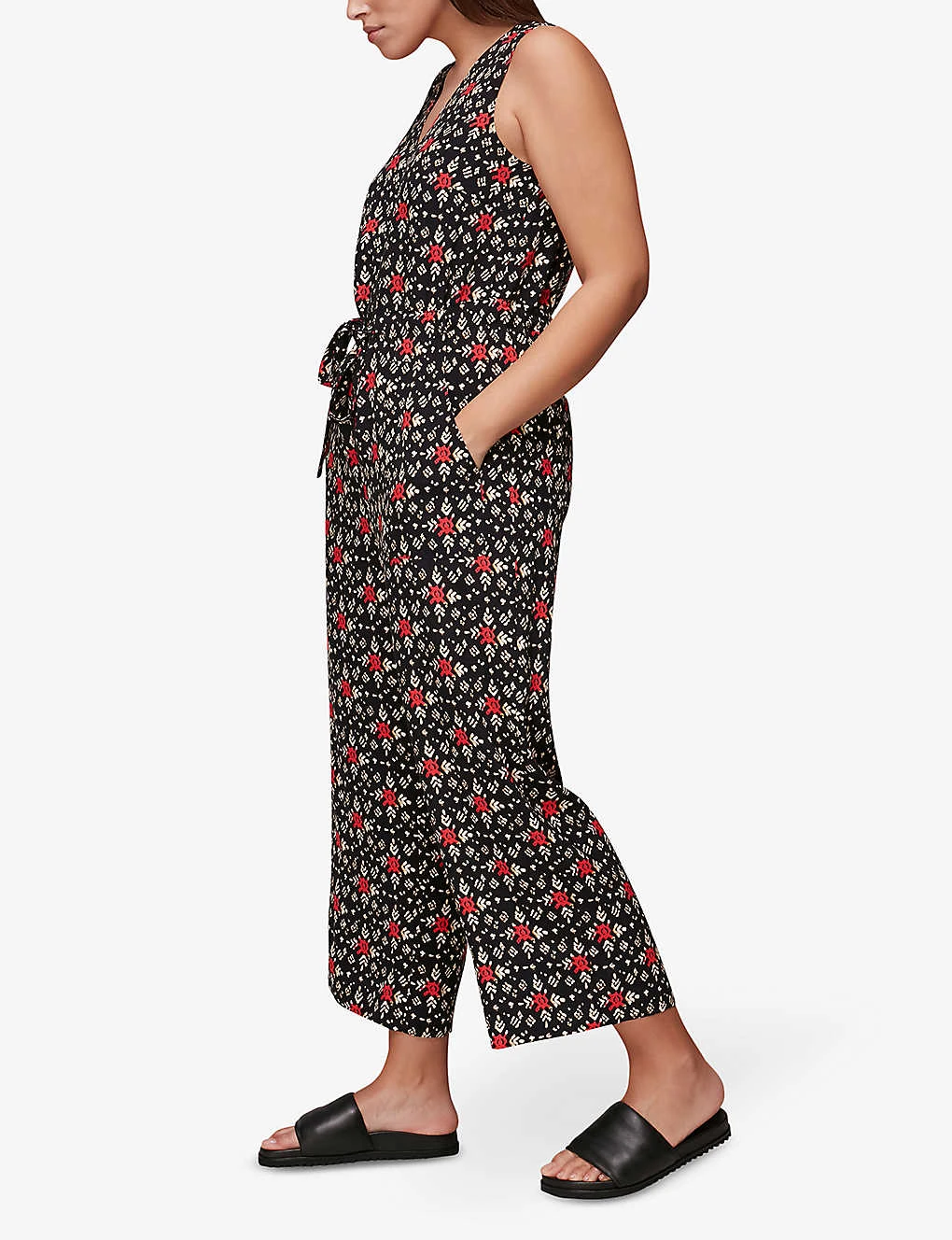 Whistles Corey Block-print Woven Jumpsuit 5 Whistles Corey Block-print Woven Jumpsuit - Image 5