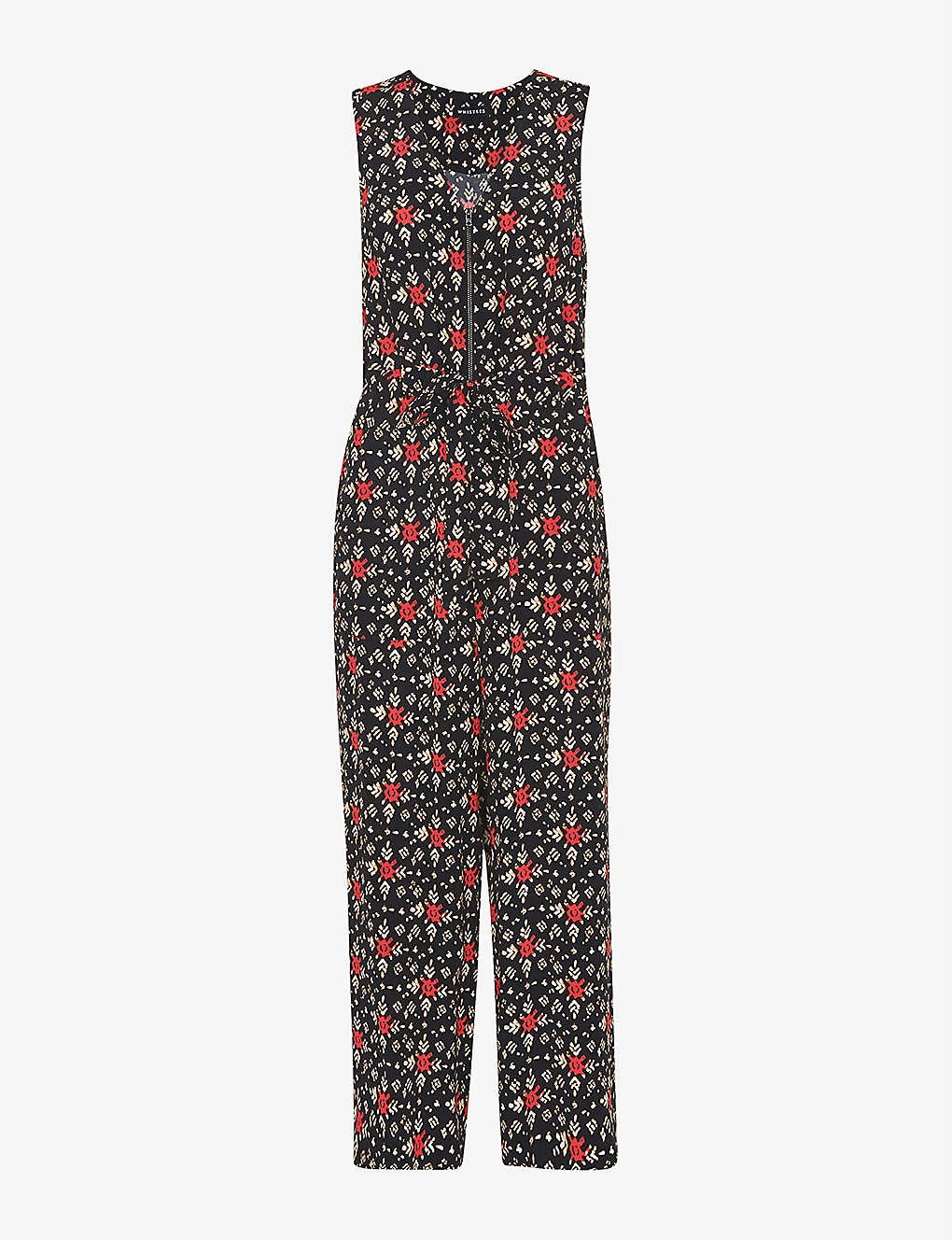 Whistles Corey Block-print Woven Jumpsuit 1 Whistles Corey Block-print Woven Jumpsuit