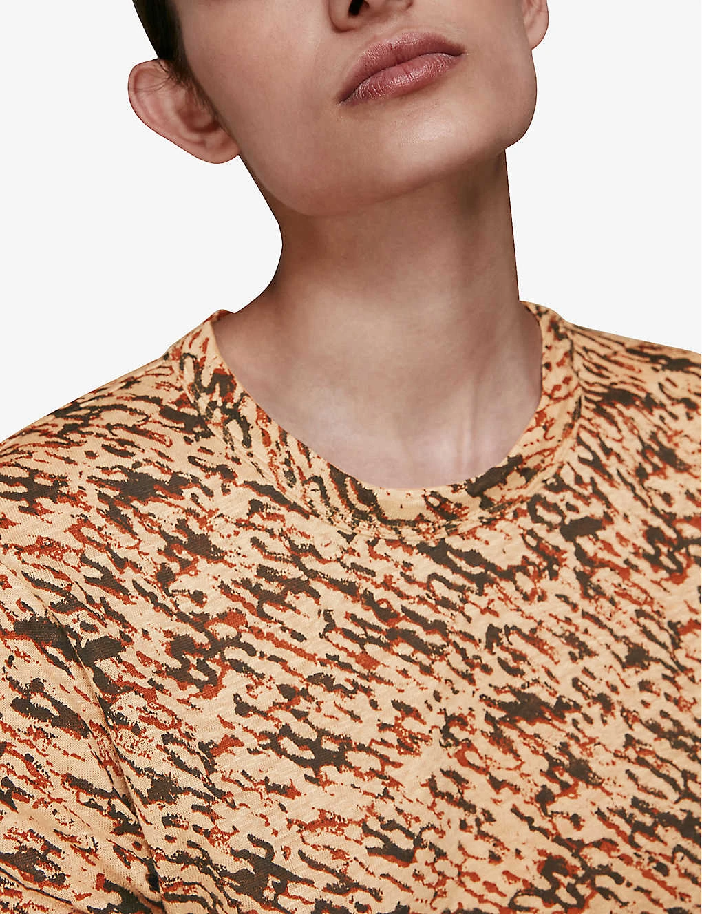 Whistles Ultimate Graphic-print Linen T-shirt 5 Whistles Ultimate Graphic-print Linen T-shirt - Image 5