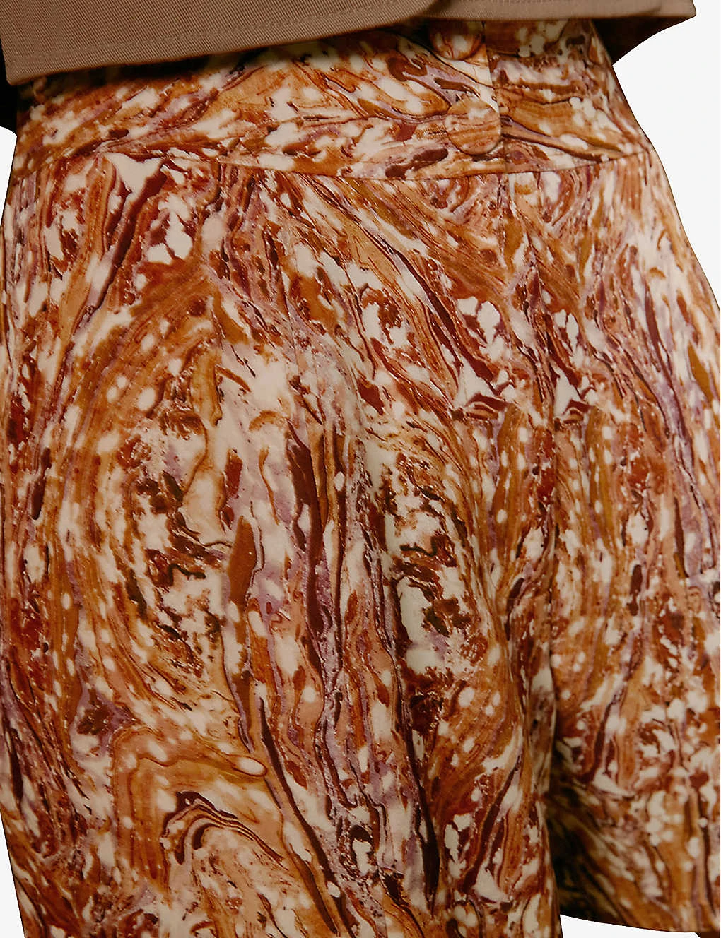 Whistles Marble-print Silk Shorts 5 Whistles Marble-print Silk Shorts - Image 5