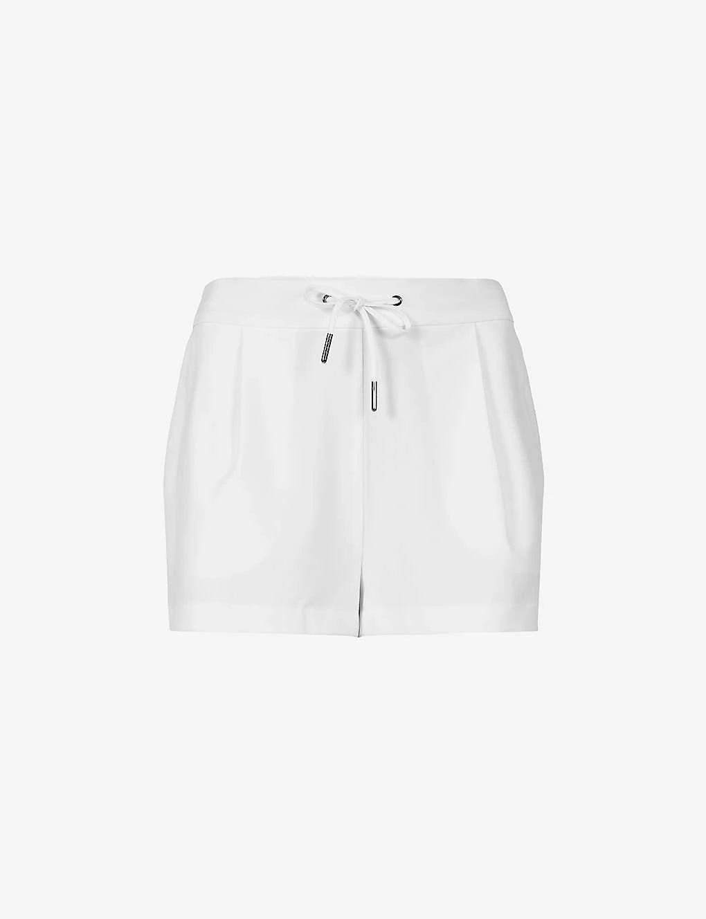 AllSaints Aleida Tri Drawstring-waistband Stretch-woven Shorts 1 AllSaints Aleida Tri Drawstring-waistband Stretch-woven Shorts