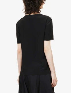 Joseph Rubin Silk-crepe Blouse -Whistles Clothing Shop R03900836 BLACK ALT03