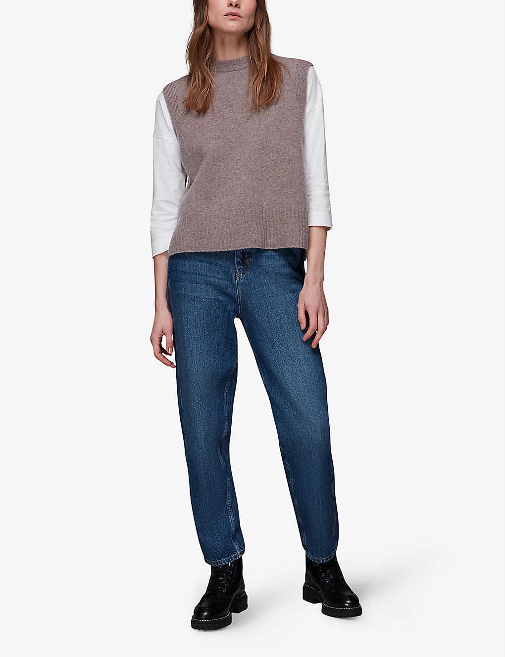 Whistles Dropped Shoulder Cotton-jersey Top 2 Whistles Dropped Shoulder Cotton-jersey Top - Image 2