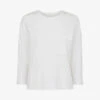Whistles Dropped Shoulder Cotton-jersey Top