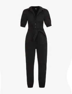 New Release 21 Paige Mayslie Stretch-cotton-blend Jumpsuit