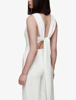 Whistles Thelma Wide-leg Woven Wedding Jumpsuit 11 Whistles Thelma Wide-leg Woven Wedding Jumpsuit -Whistles Clothing Shop R03920210 CREAM ALT05