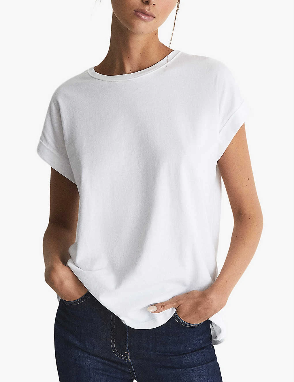 Reiss Tereza Cotton-jersey T-shirt 3 Reiss Tereza Cotton-jersey T-shirt - Image 3