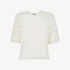 Whistles Elvie Crochet Cotton T-shirt