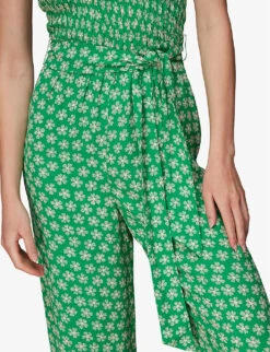 Whistles Daisy Floral-print Crepe Jumpsuit 10 Whistles Daisy Floral-print Crepe Jumpsuit -Whistles Clothing Shop R03967504 MULTICOLOURED ALT04