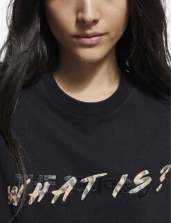 THE KOOPLES Leopard-print Logo-graphic Cotton-jersey T-shirt -Whistles Clothing Shop R03977013 BLA01 ALT04