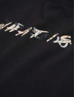 THE KOOPLES Leopard-print Logo-graphic Cotton-jersey T-shirt -Whistles Clothing Shop R03977013 BLA01 ALT05