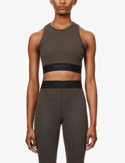 ESSENTIALS Sport Cropped Stretch-cotton-jersey Top 7 ESSENTIALS Sport Cropped Stretch-cotton-jersey Top -Whistles Clothing Shop R03991680 OFFBLACK ALT02