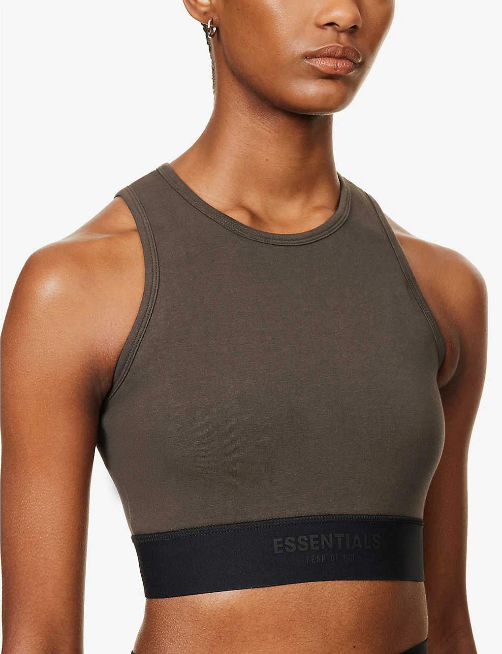 ESSENTIALS Sport Cropped Stretch-cotton-jersey Top 5 ESSENTIALS Sport Cropped Stretch-cotton-jersey Top - Image 5