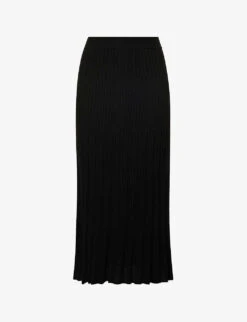 Joseph Ribbed Wool Midi Skirt