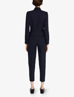 CLAUDIE PIERLOT Tailored Woven Jumpsuit -Whistles Clothing Shop R04000814 BLEUS ALT03