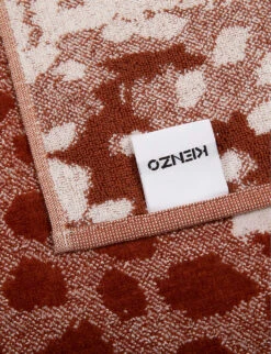 Kenzo Jump Leopard-print Organic-cotton Beach Towel 170cm X 102cm -Whistles Clothing Shop R04003953 BROWNSIENNE ALT04