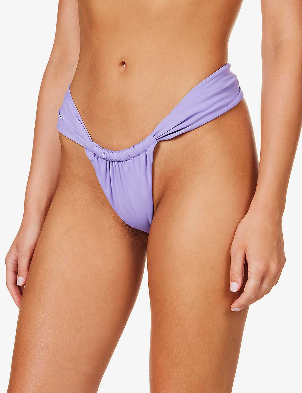 Athens Ruched High-rise Bikini Bottoms 3 Athens Ruched High-rise Bikini Bottoms - Image 3