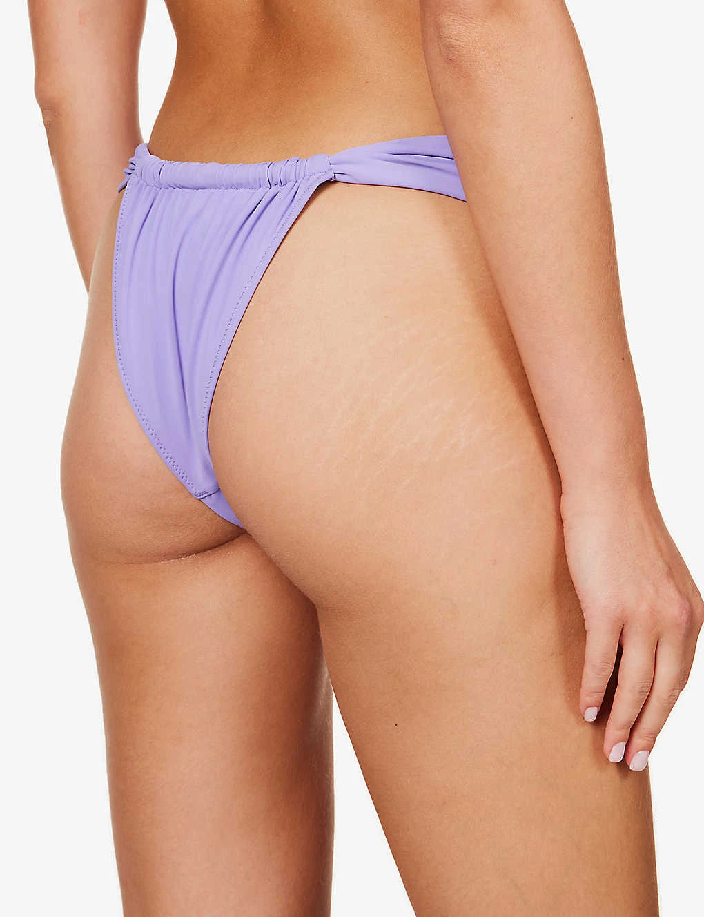 Athens Ruched High-rise Bikini Bottoms 4 Athens Ruched High-rise Bikini Bottoms - Image 4