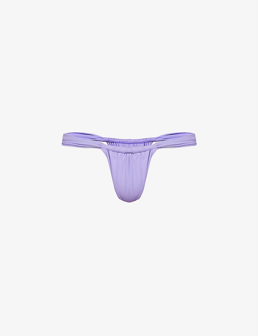 Athens Ruched High-rise Bikini Bottoms 1 Athens Ruched High-rise Bikini Bottoms