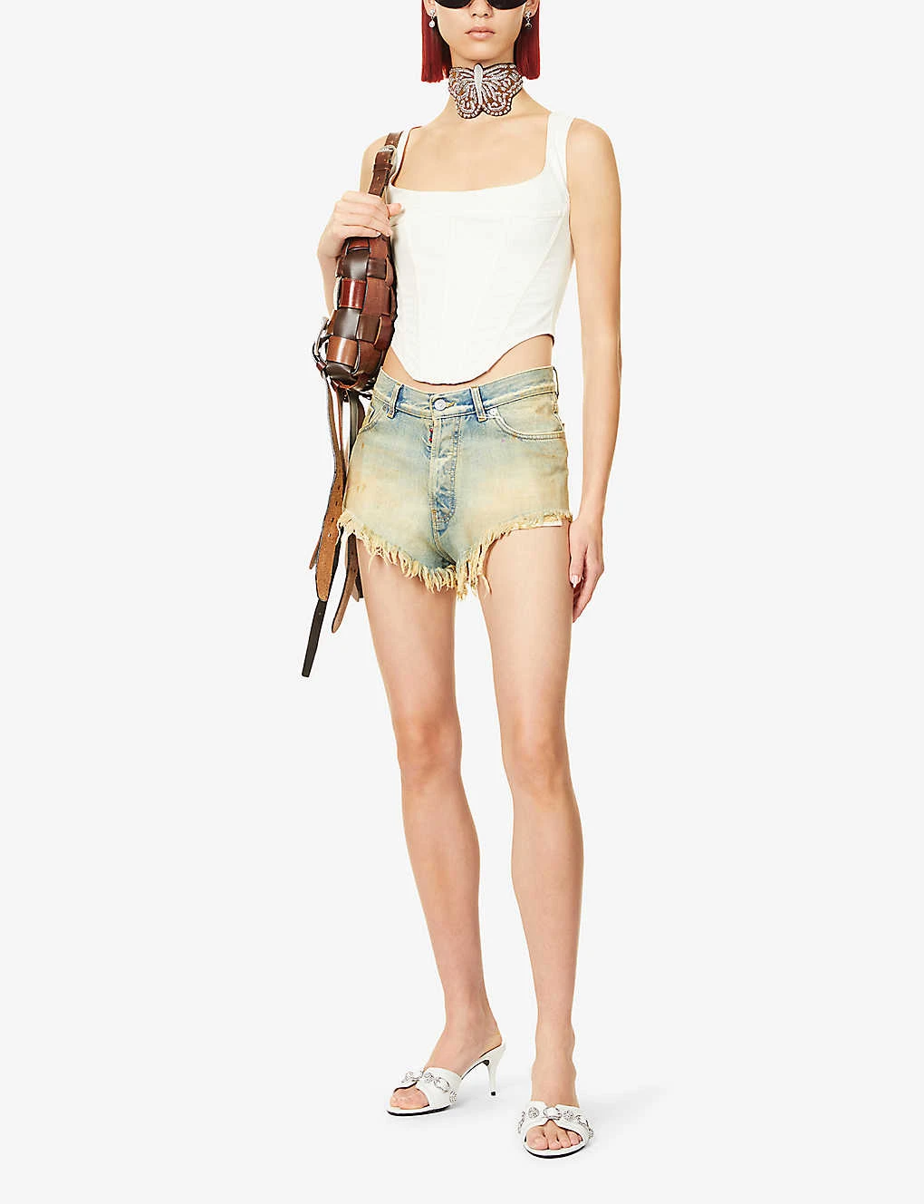 Campbell Textured Cotton-blend Corset Top 2 Campbell Textured Cotton-blend Corset Top - Image 2