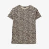 Ikks Short-sleeve Leopard-print Woven T-shirt