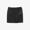 Ikks High-rise Button-detail Leather Mini Skirt