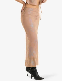 Dyana Bias-cut Georgette Maxi Skirt 7 Dyana Bias-cut Georgette Maxi Skirt -Whistles Clothing Shop R04064438 SHIMMERCAFE ALT02