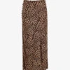 Whistles Cheetah-print Woven Midi Skirt