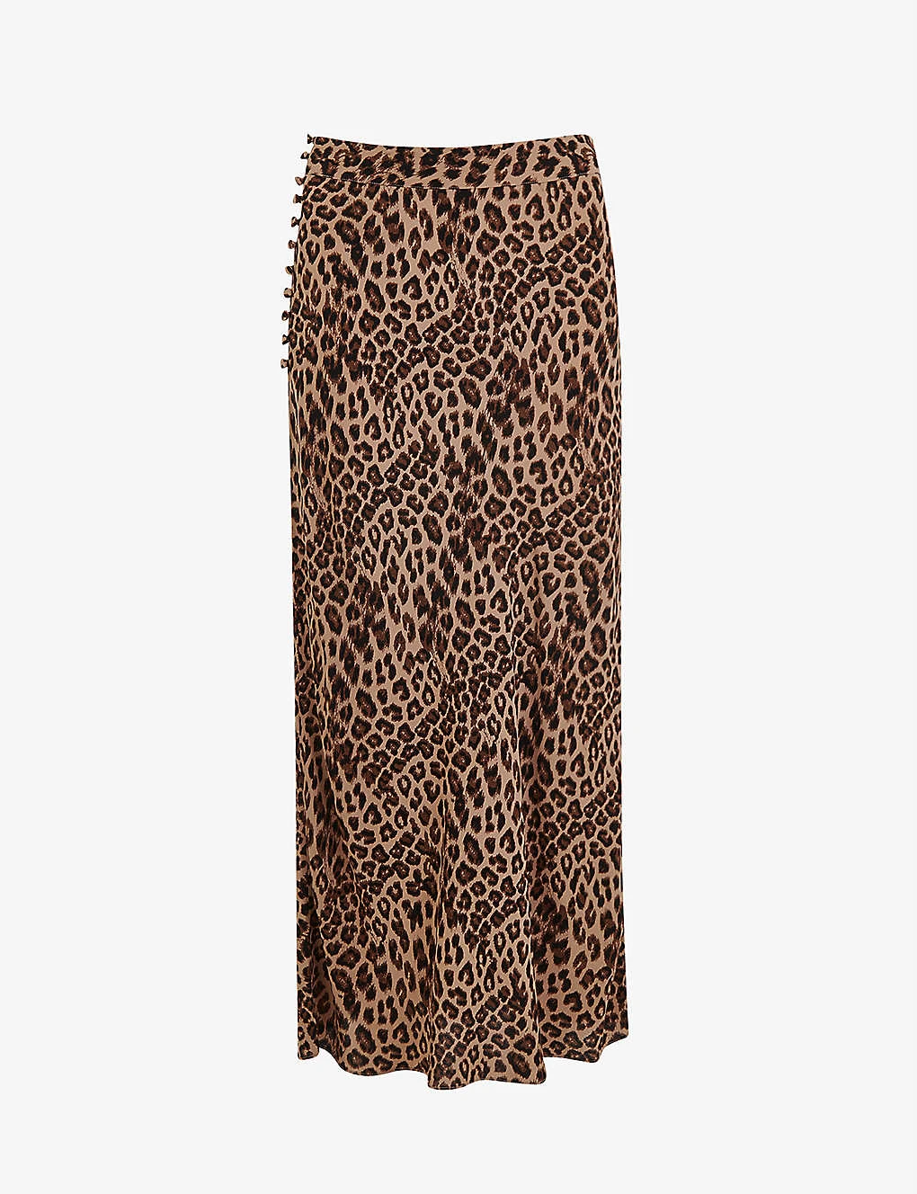 Whistles Cheetah-print Woven Midi Skirt 1 Whistles Cheetah-print Woven Midi Skirt