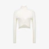 Reiss Elsie Draped-neck Knitted Top