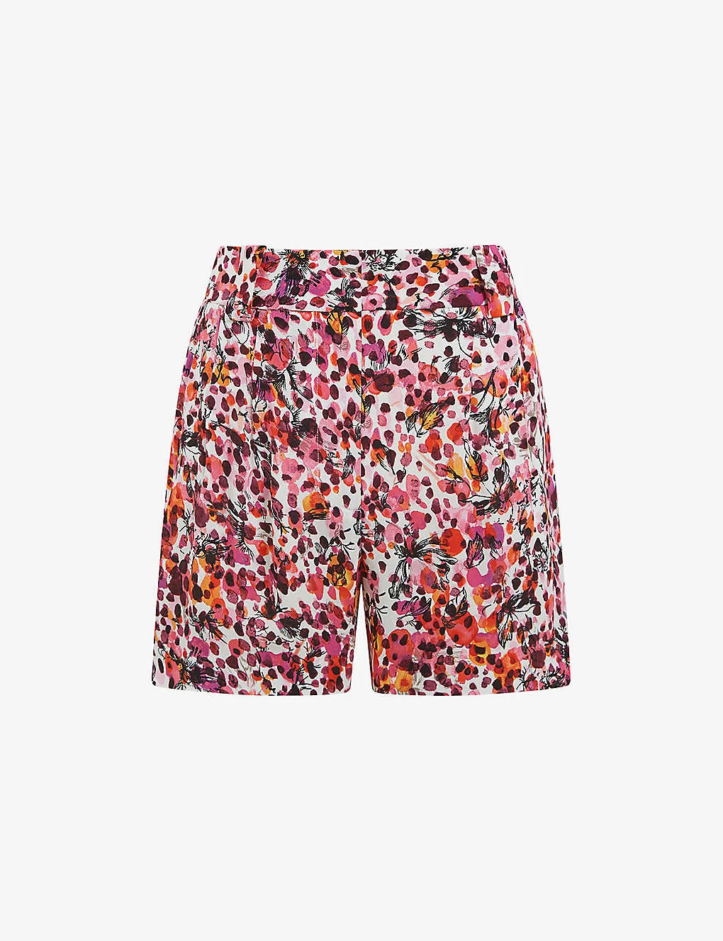 Reiss Lara Floral-print Mid-rise Woven Shorts 1 Reiss Lara Floral-print Mid-rise Woven Shorts