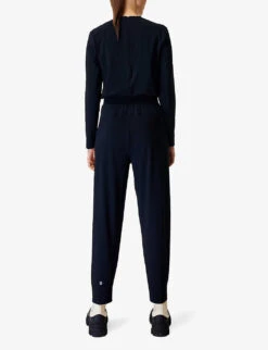 Sweaty Betty Explorer Tapered-leg Stretch-woven Jumpsuit -Whistles Clothing Shop R04074782 BLACK ALT03