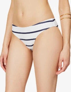 Hipster Mid-rise Stretch-woven Bikini Bottoms -Whistles Clothing Shop R04077230 NAUTICAL ALT04