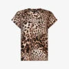 AllSaints Evita Anna Leopard-print Organic-cotton T-shirt
