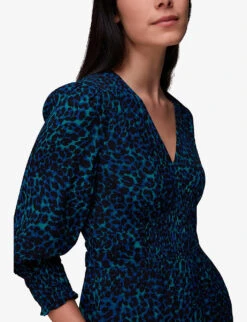 Whistles Leopard-print Tied-back Woven Jumpsuit -Whistles Clothing Shop R04089119 ALT04