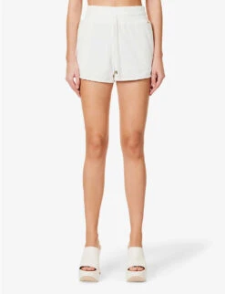 Melissa Odabash Harley Mid-rise Cotton-blend Shorts -Whistles Clothing Shop R04090070 WHITE ALT02