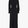 Whistles Fitted Shirred-bodice Viscose Jumpsuit