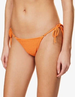 Seafolly Sea Dive Textured Mid-rise Bikini Bottoms 9 Seafolly Sea Dive Textured Mid-rise Bikini Bottoms -Whistles Clothing Shop R04093014 MANDARIN ALT04