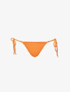 Seafolly Sea Dive Textured Mid-rise Bikini Bottoms