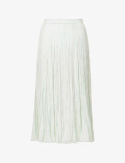Joseph Sully Creased-texture Silk Maxi Skirt