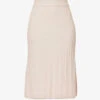 Joseph Ribbed High-waisted Wool Midi Skirt
