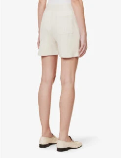 Joseph Relaxed-fit Mid-rise Silk-blend Knitted Shorts -Whistles Clothing Shop R04095459 IVORY ALT03